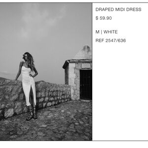 Zara 
DRAPED MIDI DRESS